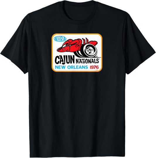 1976 Cajun Nationals T-Shirt - T-Shirt | Black
