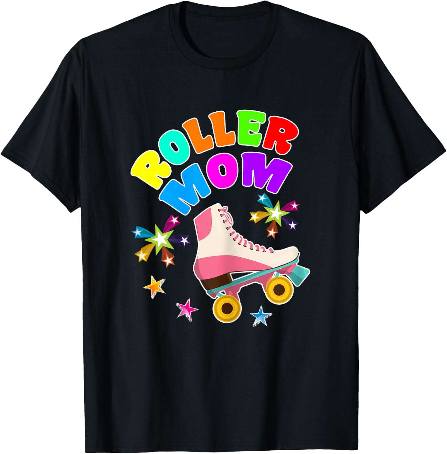 Roller Skate Mom Shirt Roller Girl Mother Gift Rollerskate T-Shirt - T-Shirt | Black
