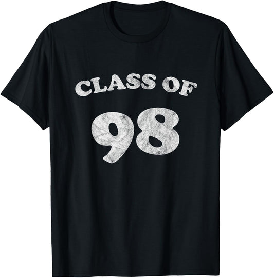 1998 Retro Class of 98 T-Shirt - T-Shirt | Black