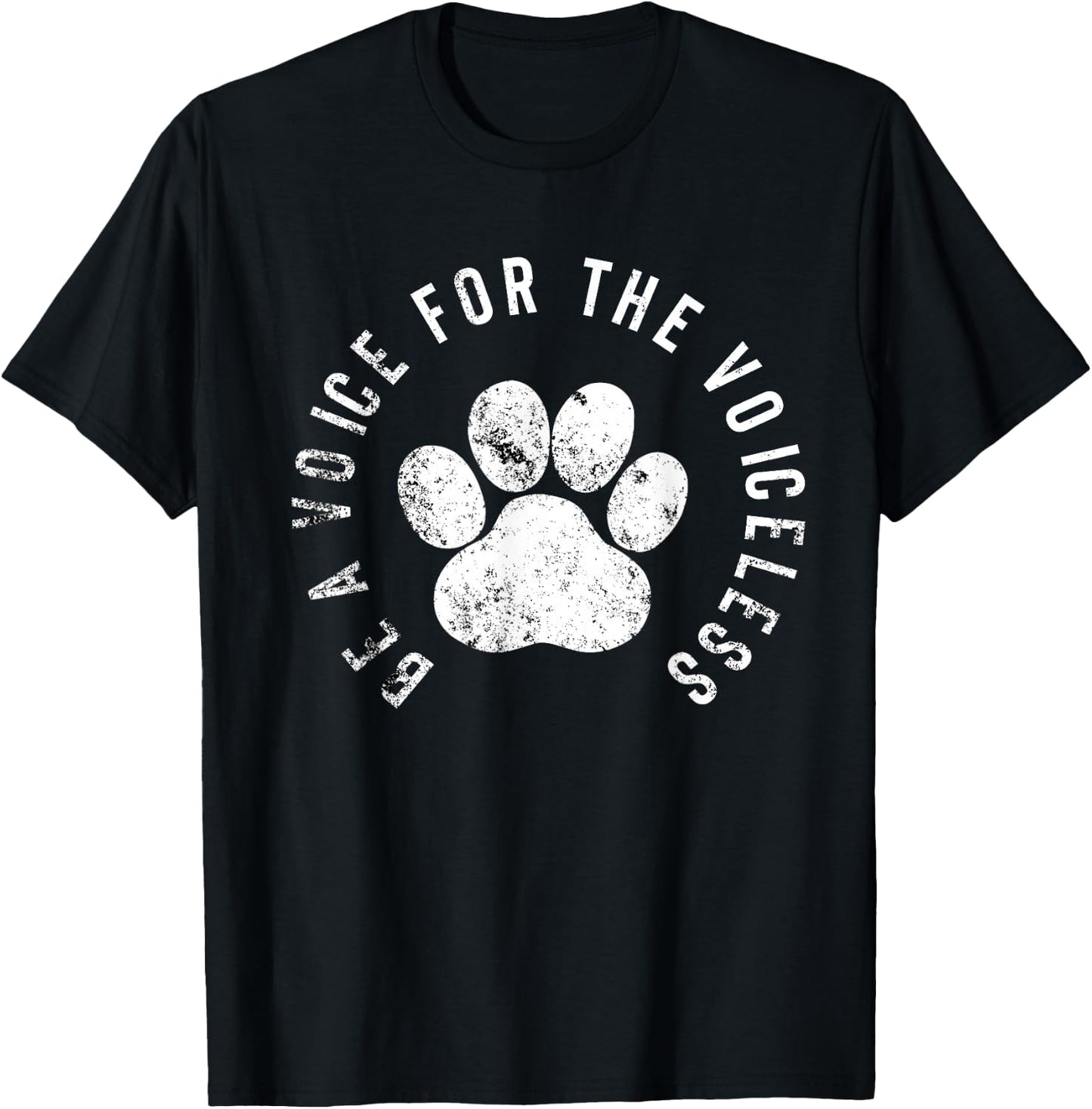 Be A Voice For The Voiceless - Animal Rights Protest T-Shirt - T-Shirt | Black