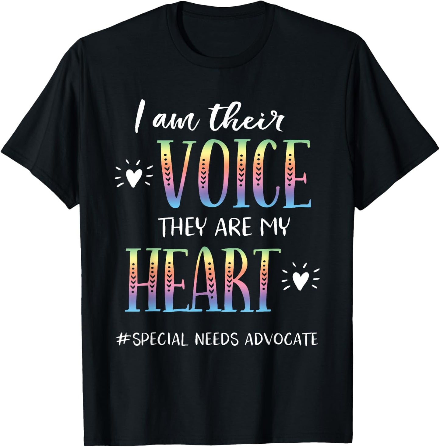 SPED Teacher Special Needs Advocate Gift I Am Their Voice Women T-Shirt - T-Shirt | Black
