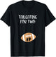 Tailgating for Two Football Game Day Pregnant Expecting Mom T-Shirt - T-Shirt | Black