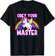 Obey Your Master - Bad Unicorn Religion Heavy Metal God T-Shirt - T-Shirt | Black