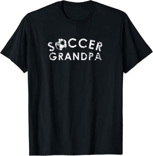 Soccer Grandpa Cool Team Player Fan Gift T-Shirt - T-Shirt | Black