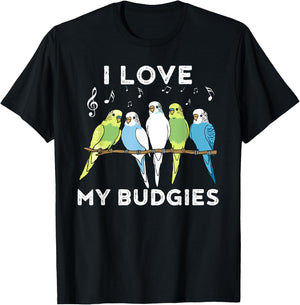 Funny Budgie for a Budgie Lover T-Shirt - T-Shirt | Black