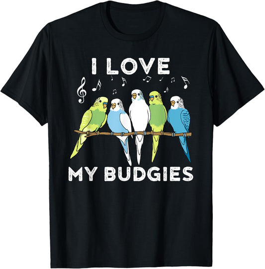 Funny Budgie for a Budgie Lover T-Shirt - T-Shirt | Black