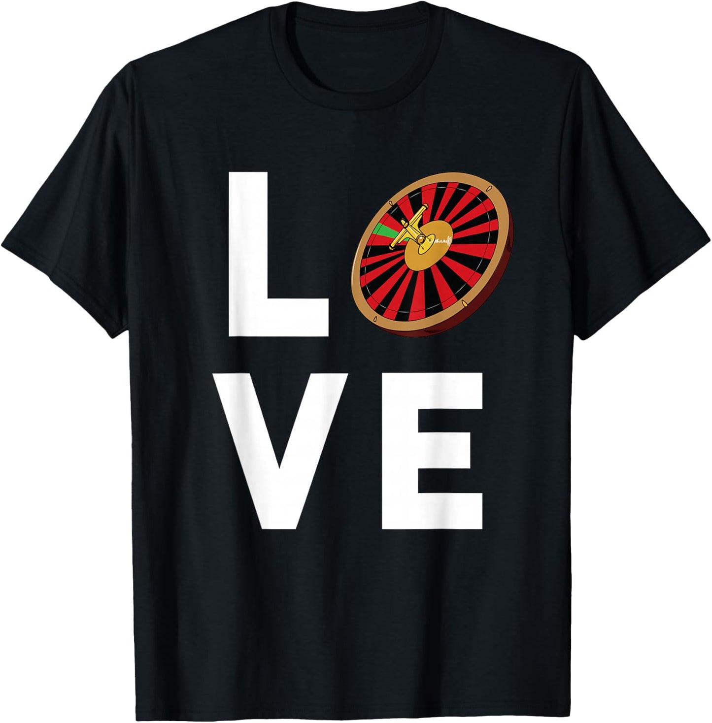 Funny Roulette Gift I Love Roulette T-Shirt - T-Shirt | Black