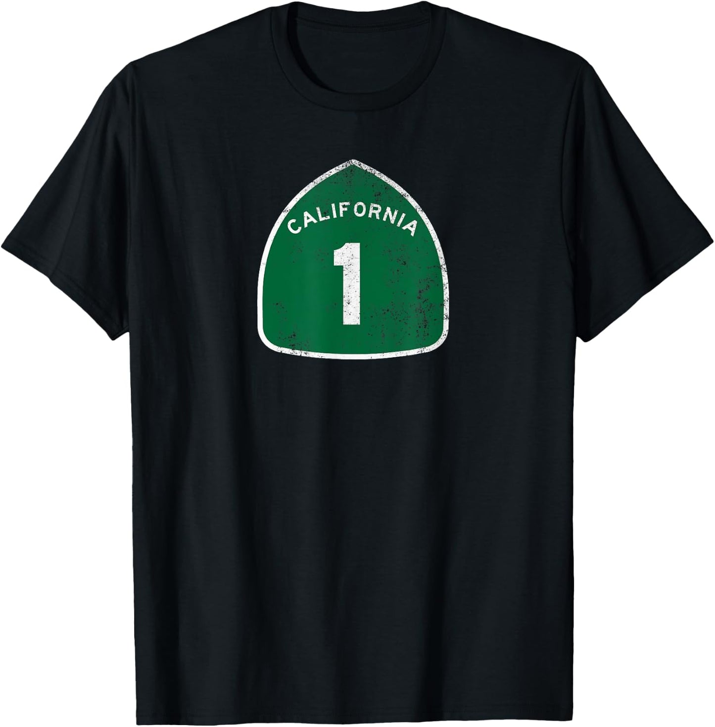 HIGHWAY 1 Shirt | NOR CAL Pacific Coast Retro Shirt T-Shirt - T-Shirt | Black