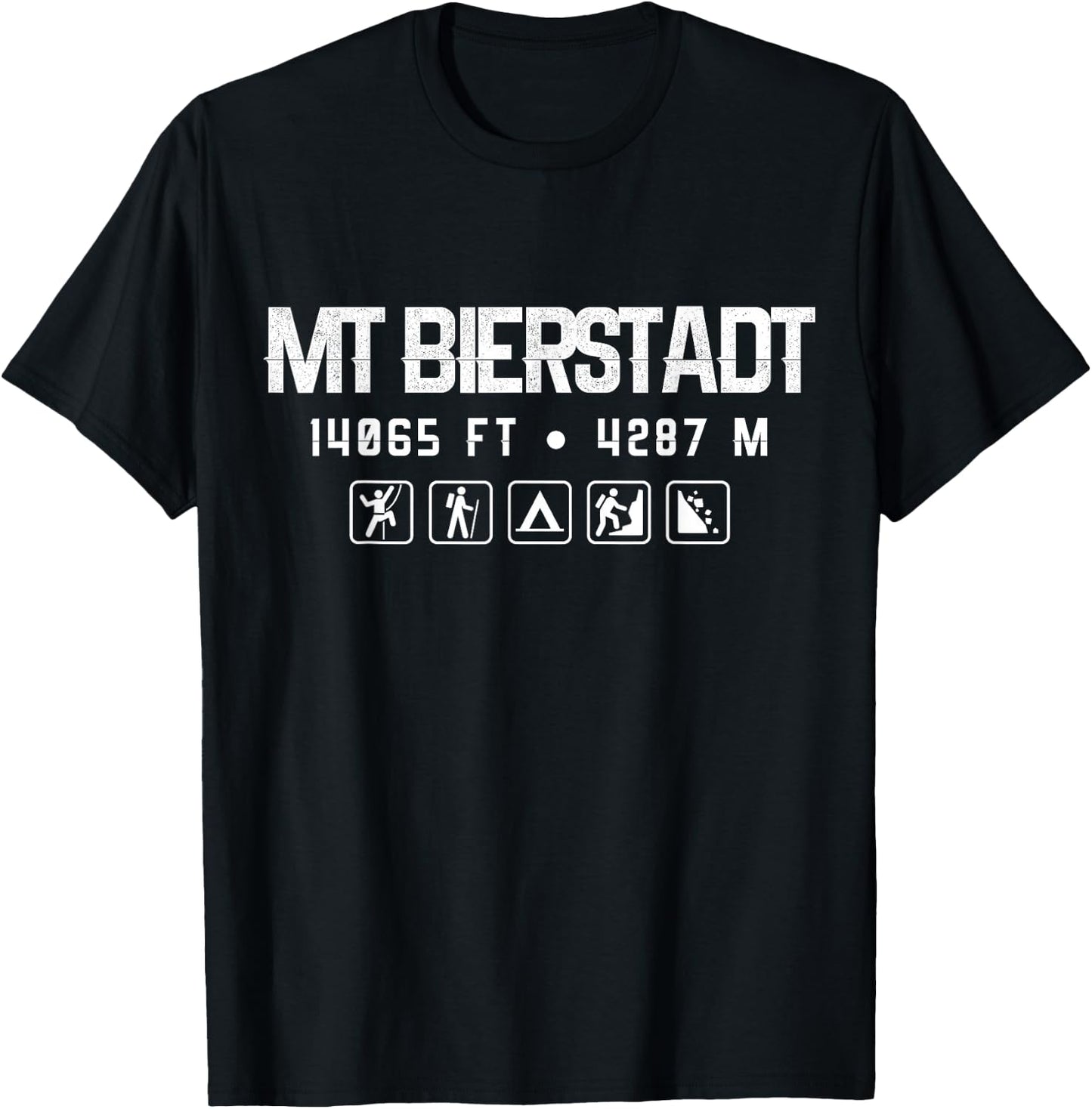 Mt Bierstadt Colorado Mountain 14er Shirt T-Shirt - T-Shirt | Black