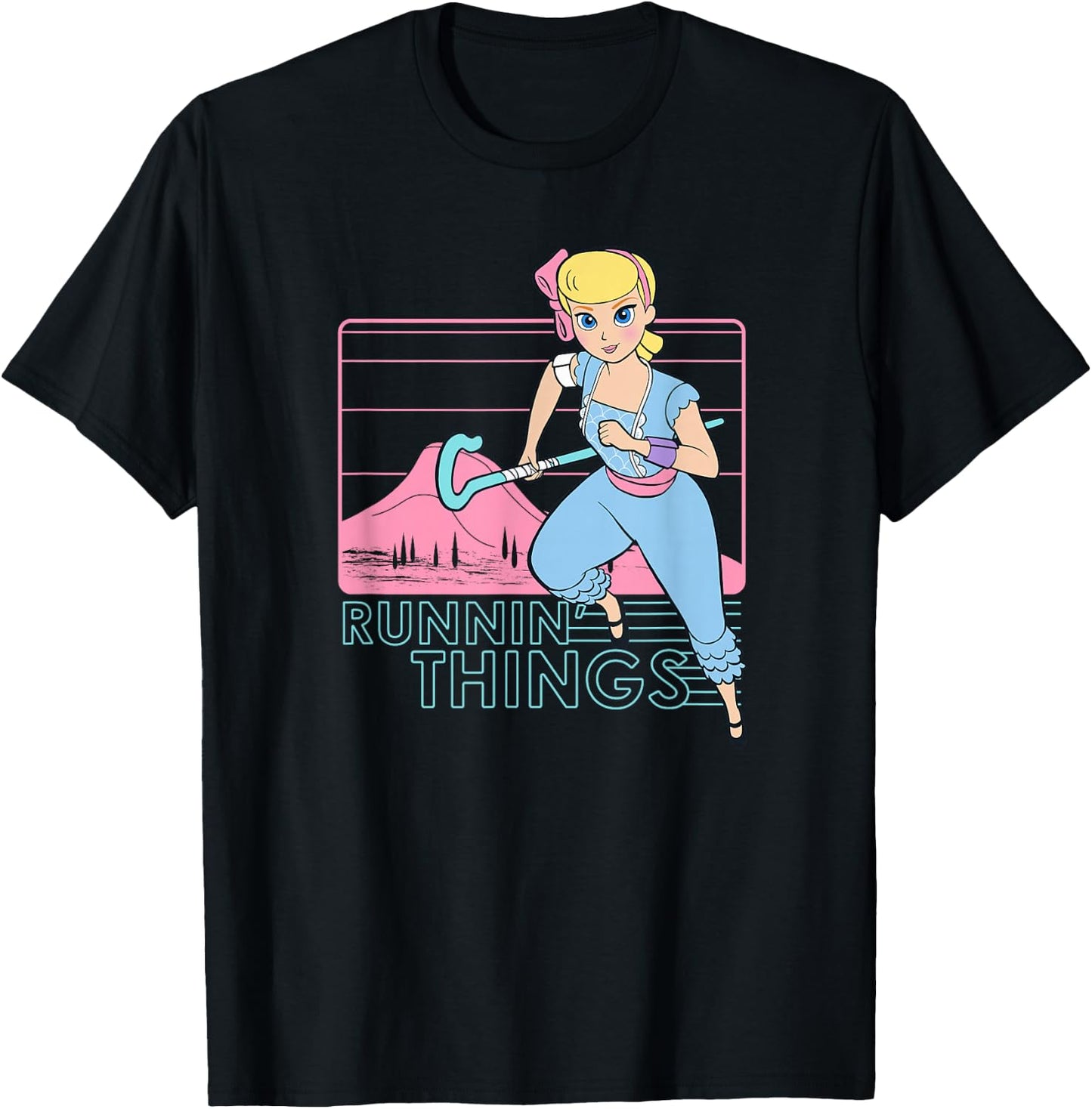Disney Pixar Toy Story 4 Bo Peep Runnin' Things T-Shirt - T-Shirt | Black