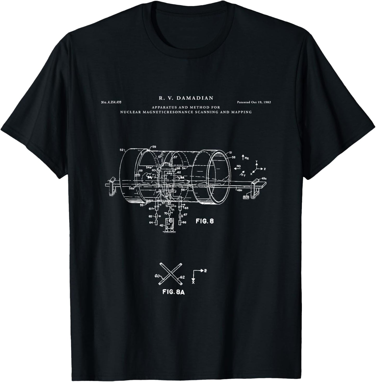 MRI Machine Patent - medical T-Shirt - T-Shirt | Black
