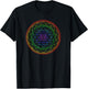 Sri Yantra Mandala Sacred Geometry Spiritual Gift Yoga Lover T-Shirt - T-Shirt | Black
