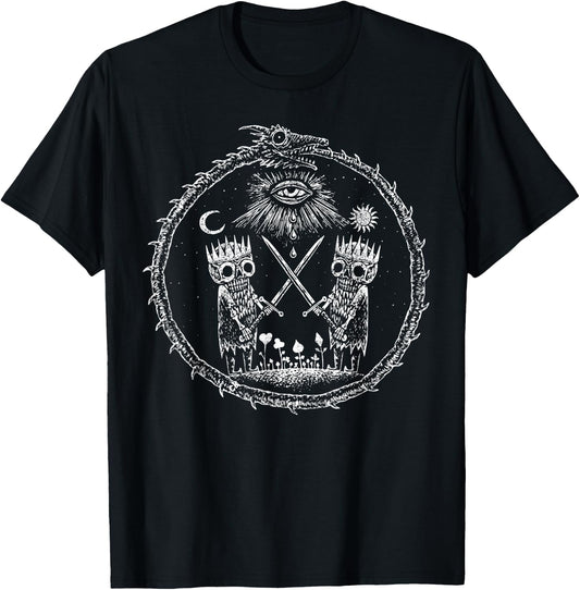 Ouroboros Dragon Eating Tail Magician Taro T-Shirt - T-Shirt | Black