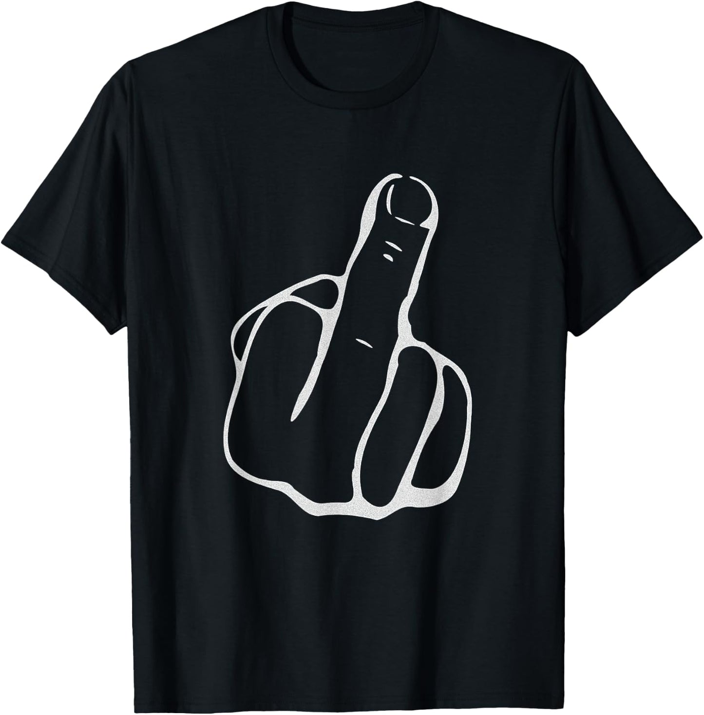 Middle Finger Flip Off T-Shirt - T-Shirt | Black