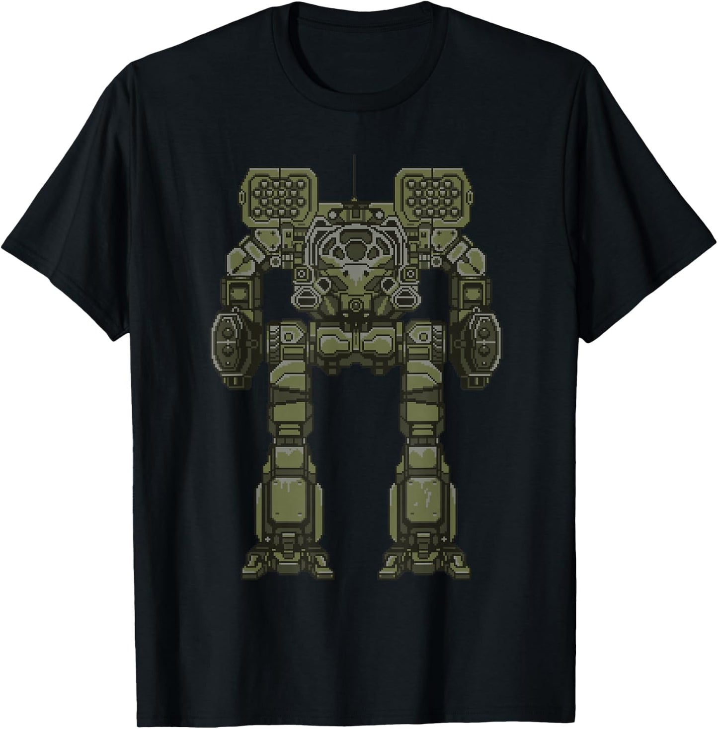 Pixel Timber Wolf T-Shirt - T-Shirt | Black