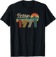 55th Birthday Man Woman - Vintage Born in 1971 Classic Retro T-Shirt - T-Shirt | Black