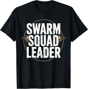 Beekeeping Bee Swarm Leader Beekeeper T-Shirt - T-Shirt | Black