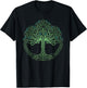Viking Celtic Knotwork Tree of Life T-Shirt - T-Shirt | Black