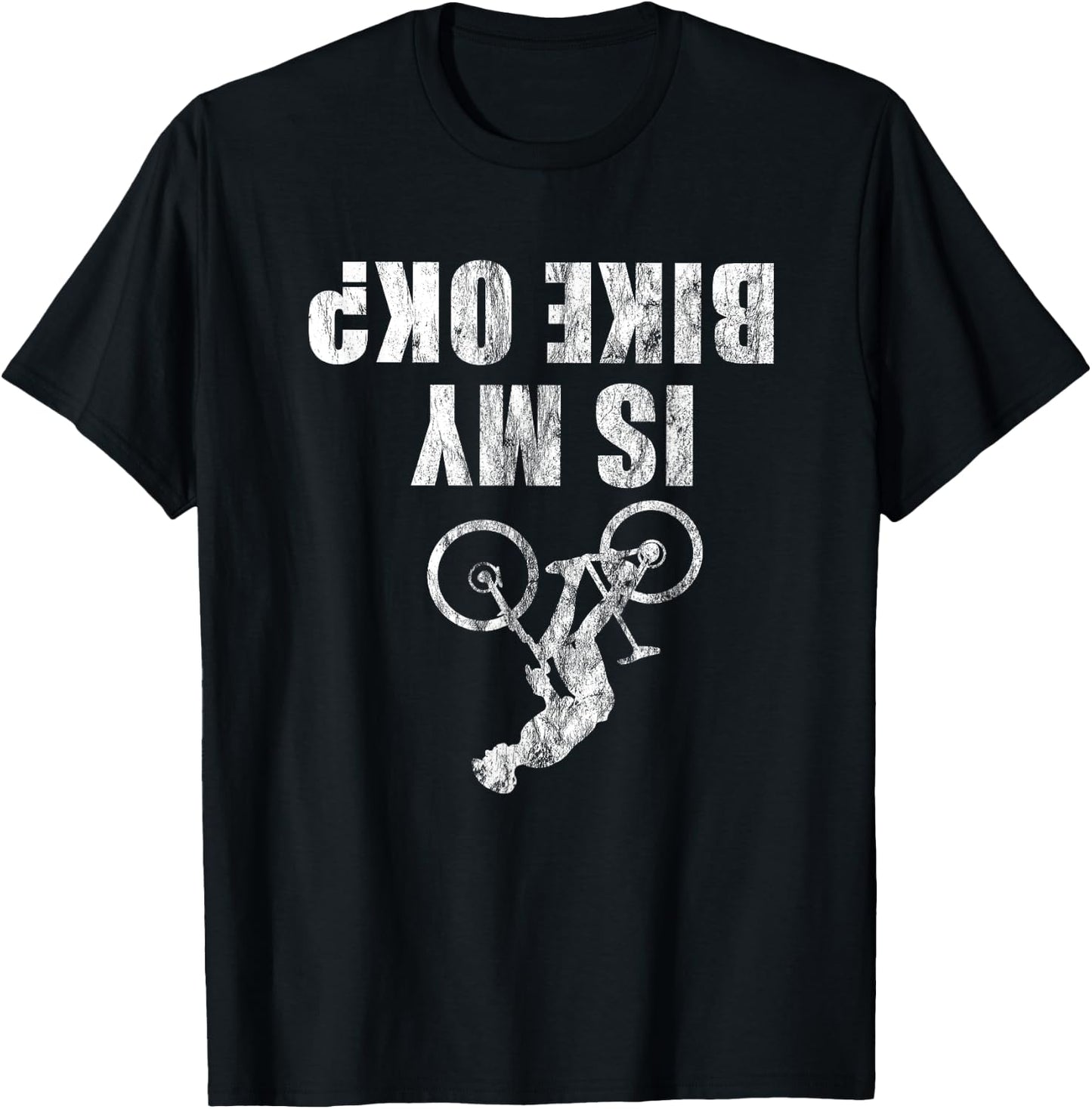 Bicycle BMX Mountain Bike Funny for Cyclists Cycling Biker T-Shirt - T-Shirt | Black