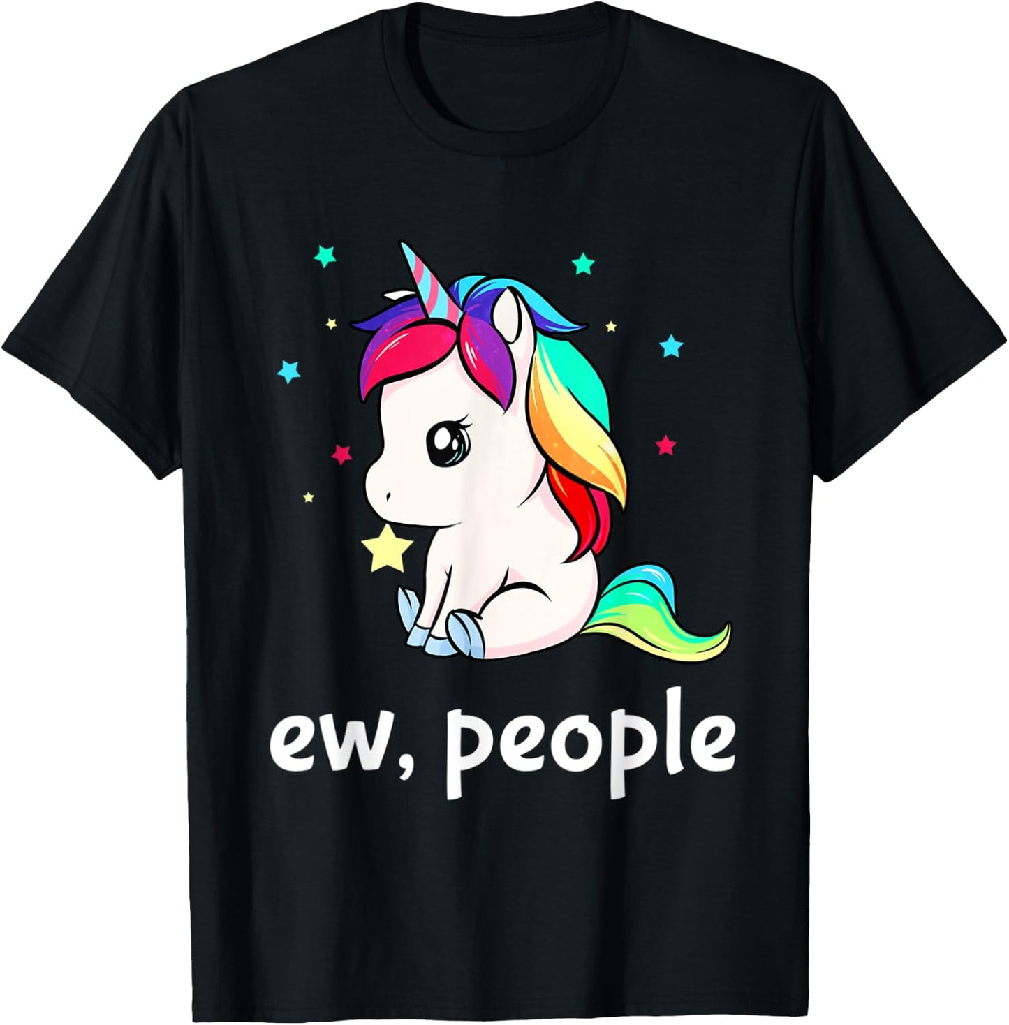 Ew People Unicorn Shirt T-Shirt - T-Shirt | Black