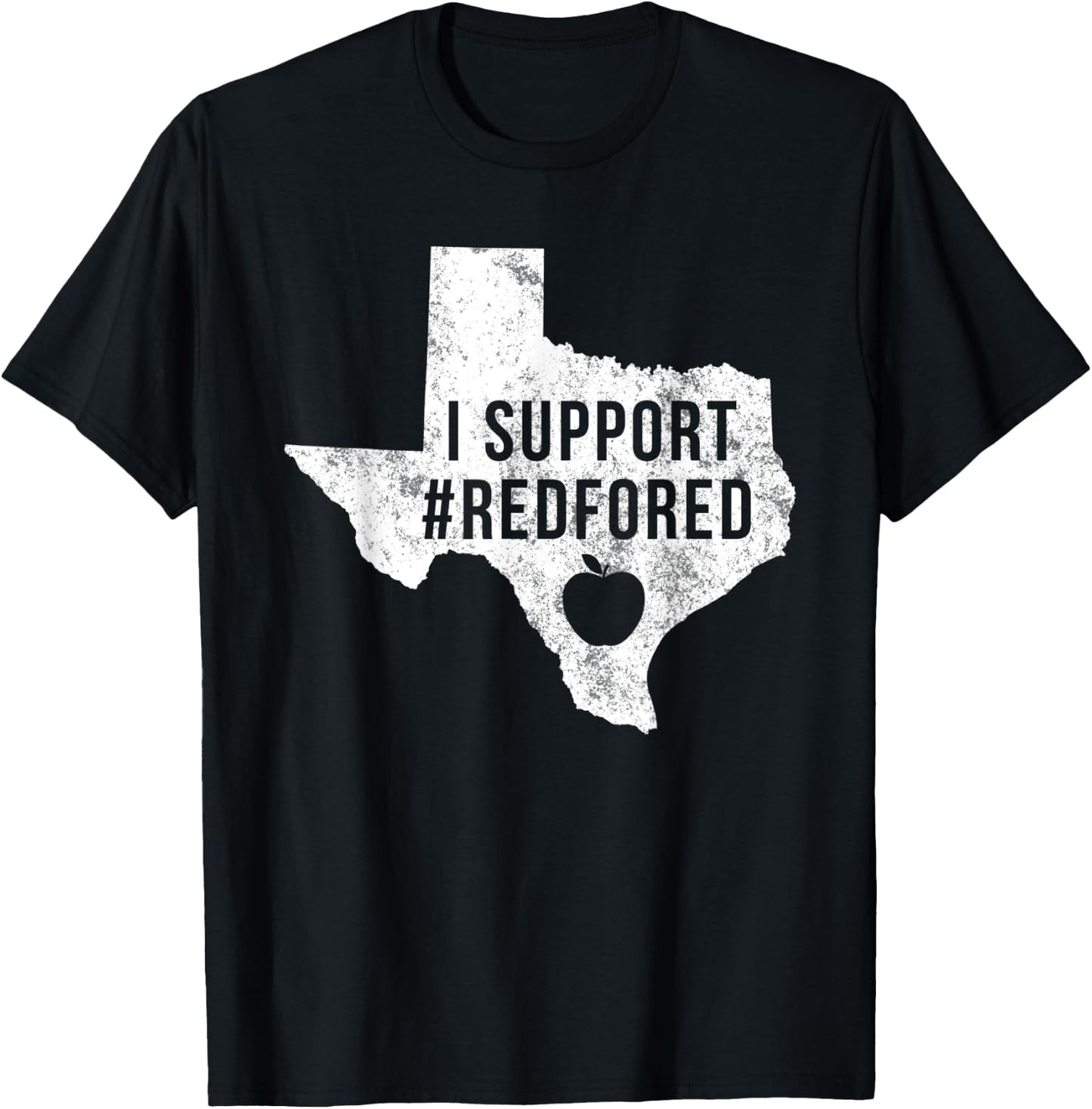 I Support Red For Ed Texas Teacher Public Education Women Kids T-Shirt - T-Shirt | Black