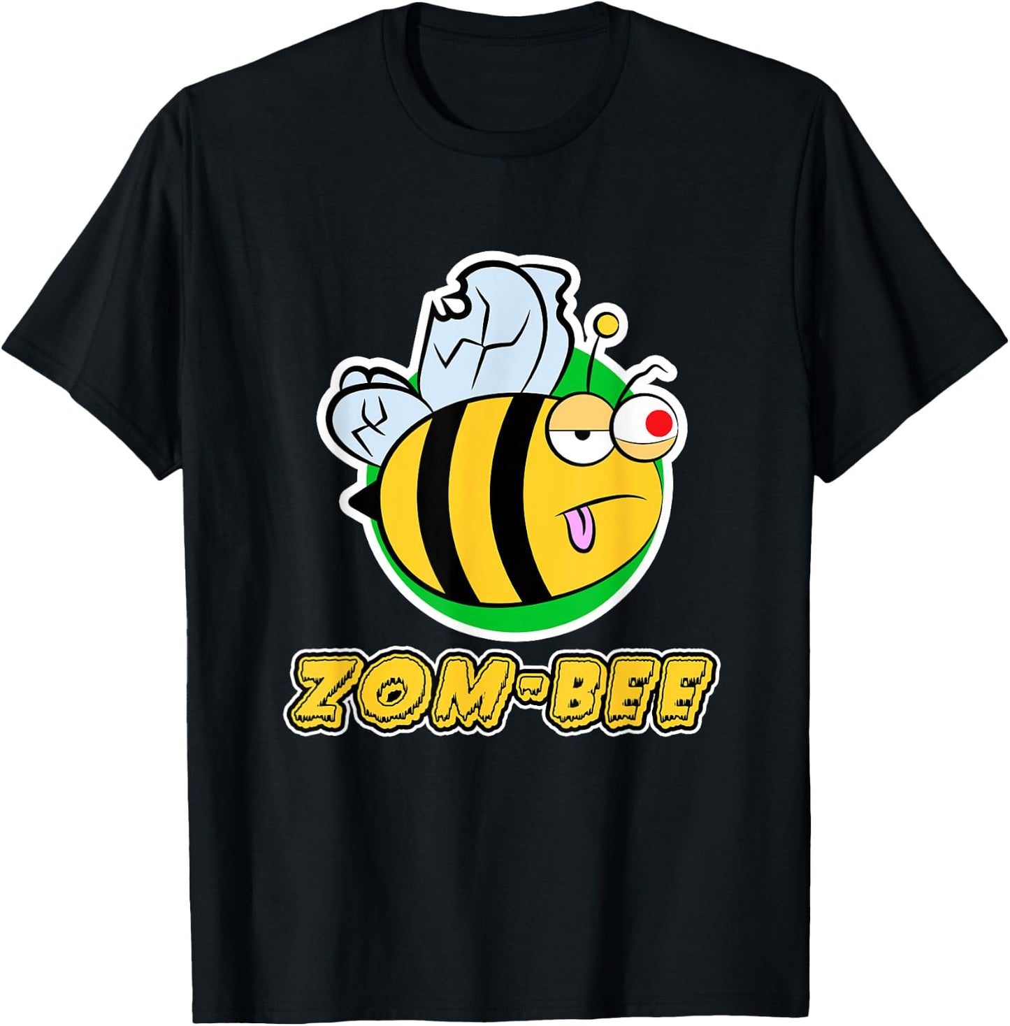 Zom-Bee for Beekeeper & Zombie Fans - Halloween T-Shirt - T-Shirt | Black