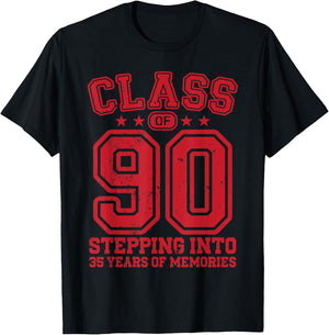 Class of 90 School Stepping into 35th Alumni College Reunion T-Shirt - T-Shirt | Black