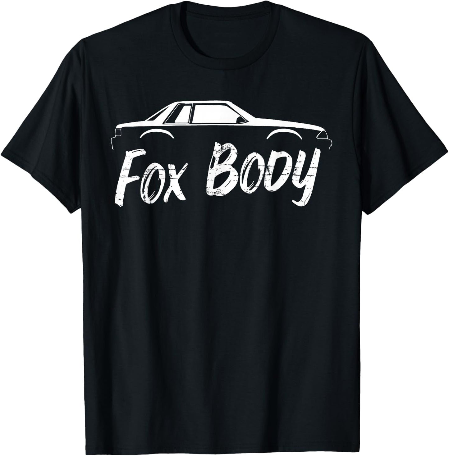 Foxbody Notchback 5.0 American Stang Muscle Car Notch Gift T-Shirt - T-Shirt | Black