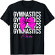 Gymnastics Mom Coquette Mom Of A Gymnast Mother T-Shirt - T-Shirt | Black
