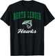 North Lenoir High School Hawks T-Shirt - T-Shirt | Black