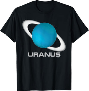 Uranus Shirt, Solar System Planet T-Shirt - T-Shirt | Black