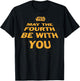 Star Wars May The Fourth Be With You Tilted Logo Poster T-Shirt - T-Shirt | Black
