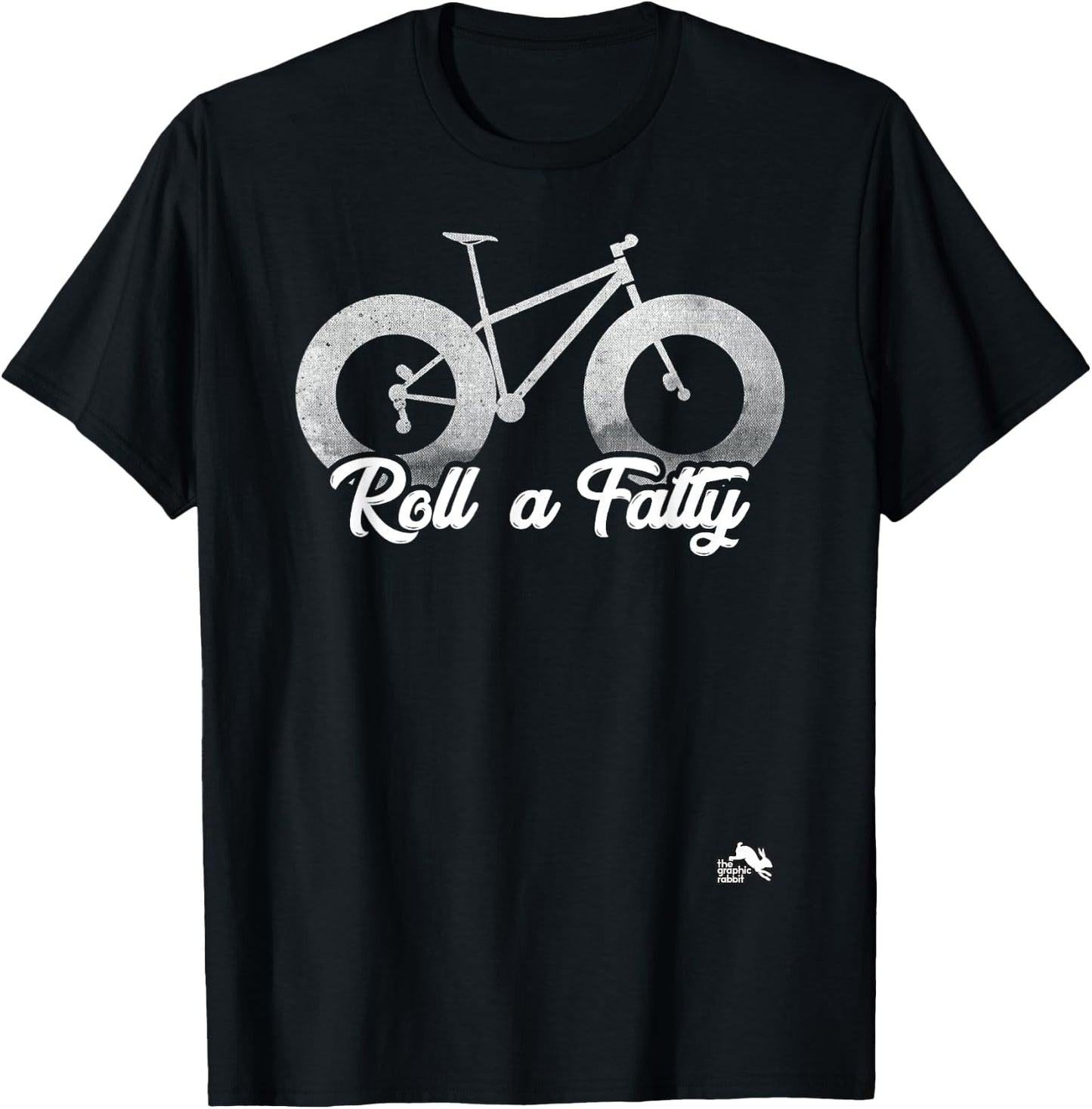 Roll a Fatty Fat Tire Bike T-Shirt - T-Shirt | Black