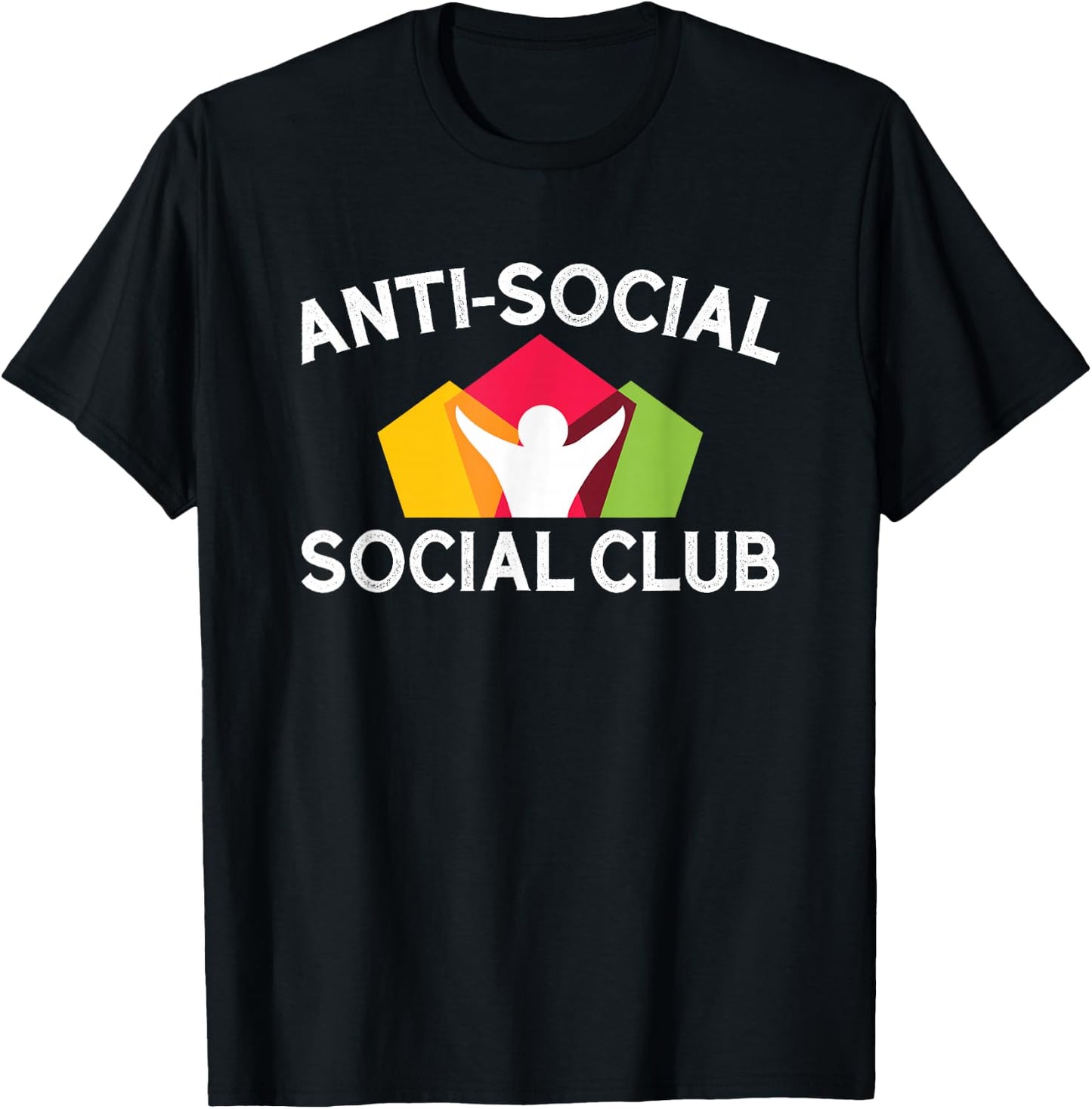 Funny Anti-Social Social Club T-Shirt - T-Shirt | Black