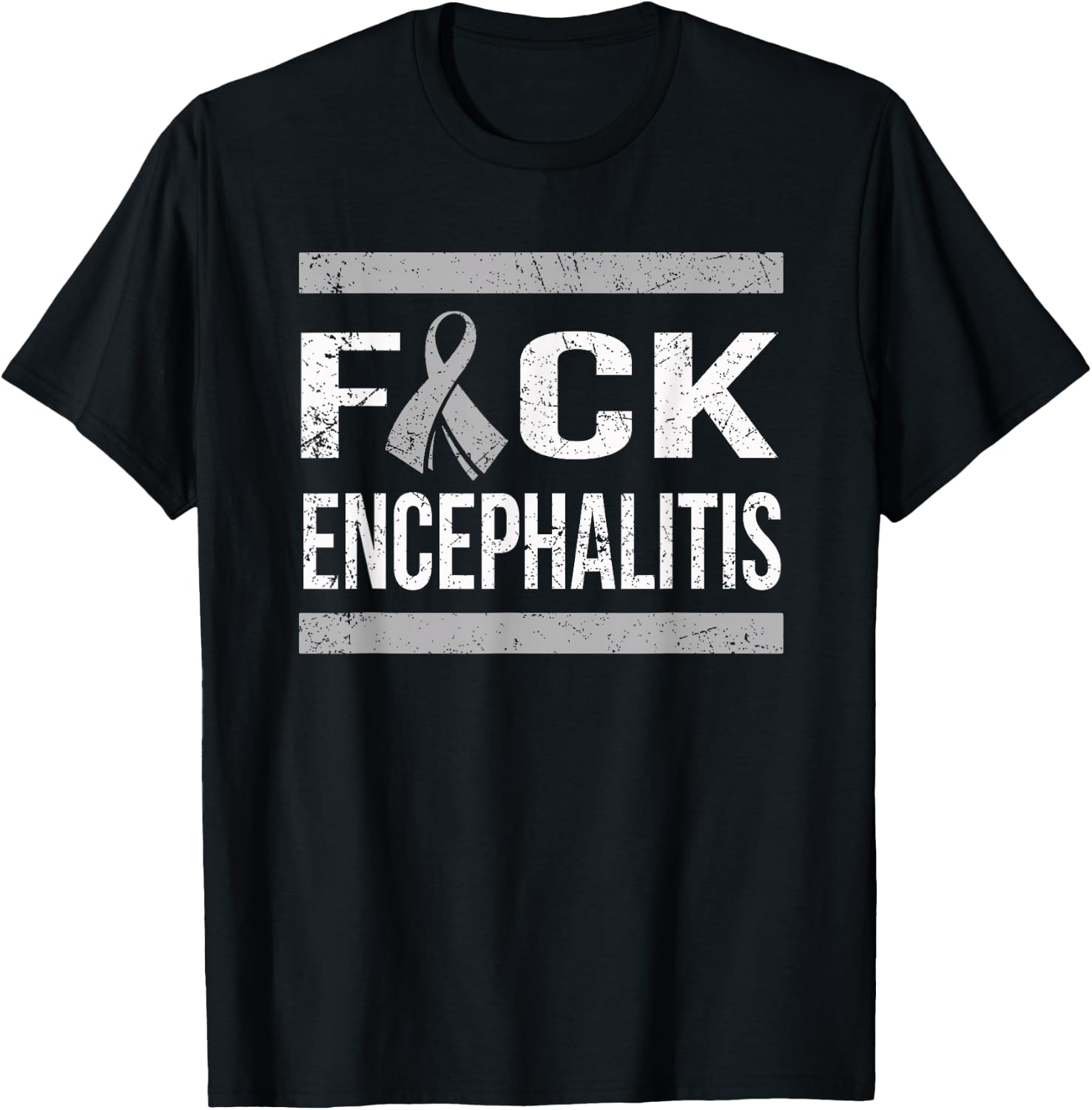 Support Encephalitis Awareness T Shirt T-Shirt - T-Shirt | Black