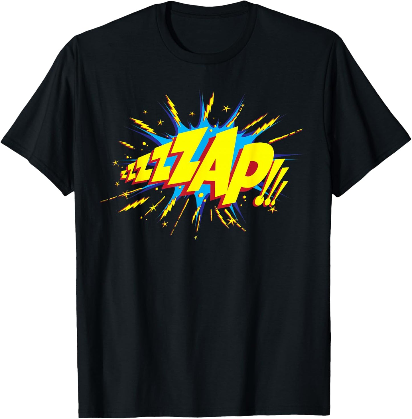 ZAP! Comic Sound Effect T-Shirt - T-Shirt | Black