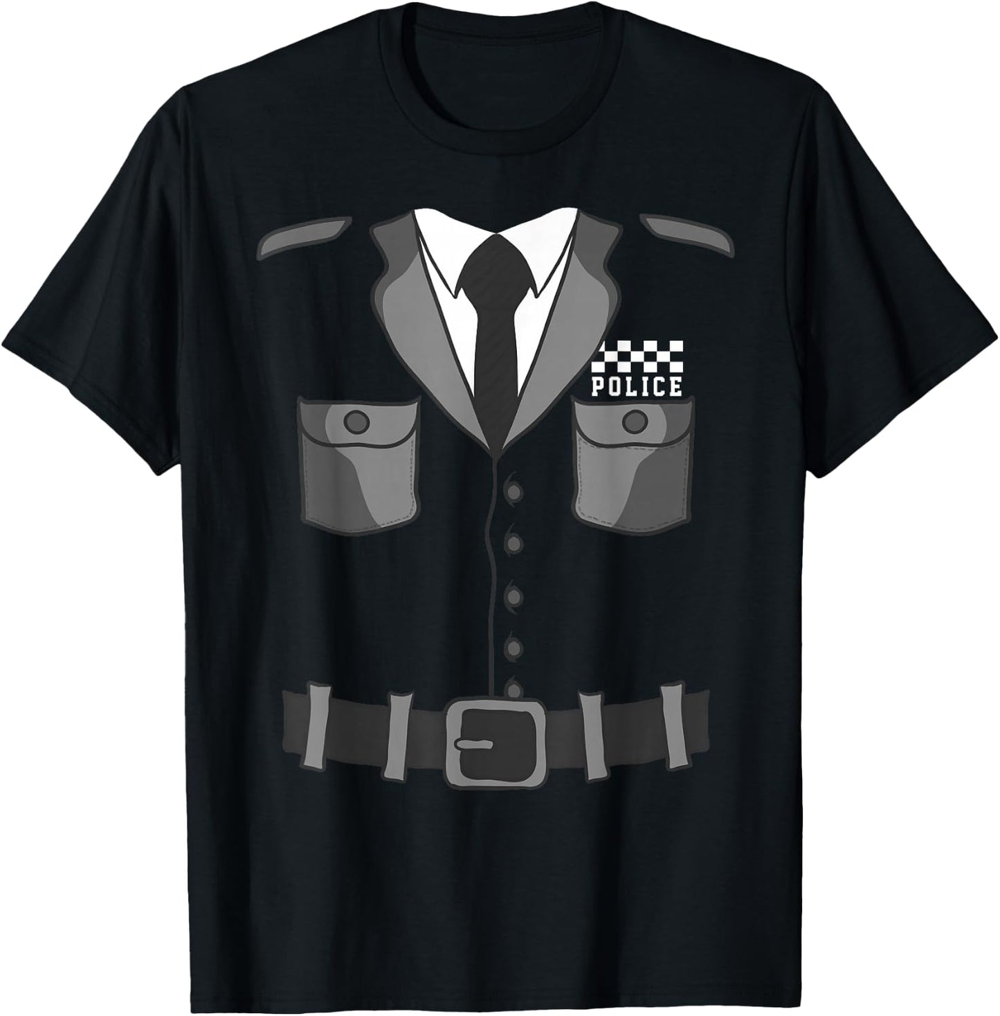 British Policeman Bobby Copper Police Halloween Costume T-Shirt - T-Shirt | Black