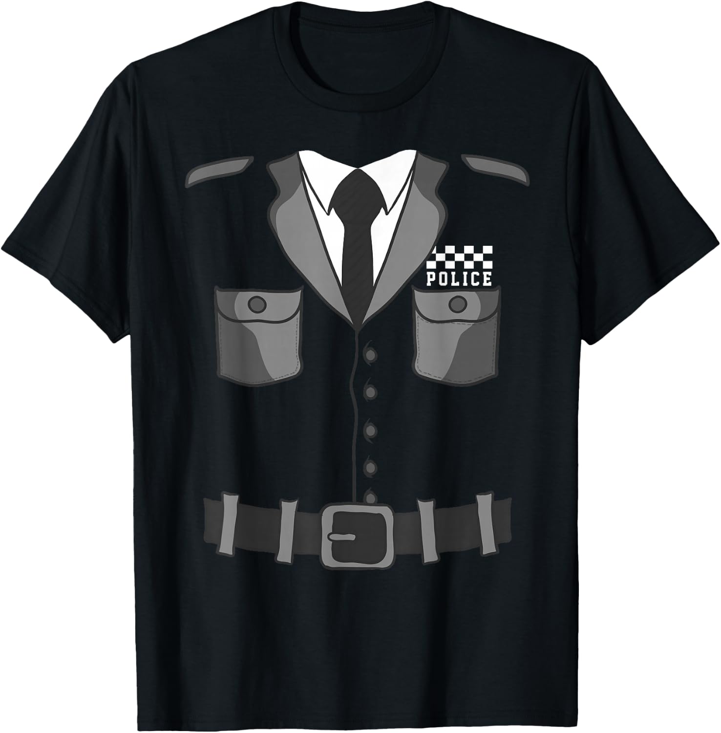 British Policeman Bobby Copper Police Halloween Costume T-Shirt - T-Shirt | Black