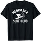 Nebraska Surf Club - Funny Nebraska Shirt T-Shirt - T-Shirt | Black