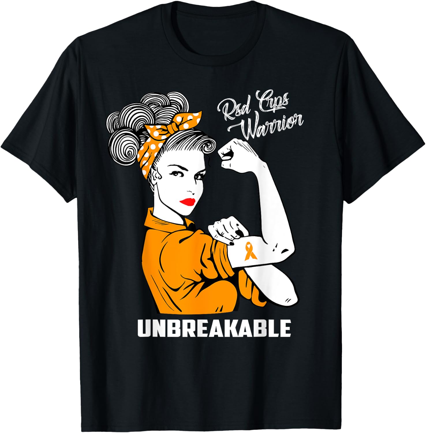 RSD CRPS Warrior Unbreakable RSD CRPS Awareness Gift T-Shirt - T-Shirt | Black