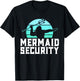 Mermaid Security Shirt Men's Boys Swimmer Dad Merdad Trident T-Shirt - T-Shirt | Black