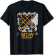 MDW Chicago Midway Airport Layout Pilot T-Shirt - T-Shirt | Black