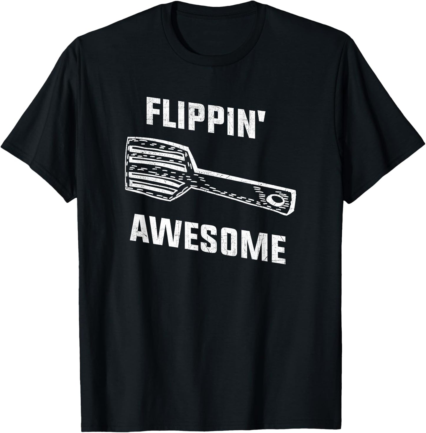 Flippin' Awesome Spatula - Funny Baker or Cook T Shirt T-Shirt - T-Shirt | Black