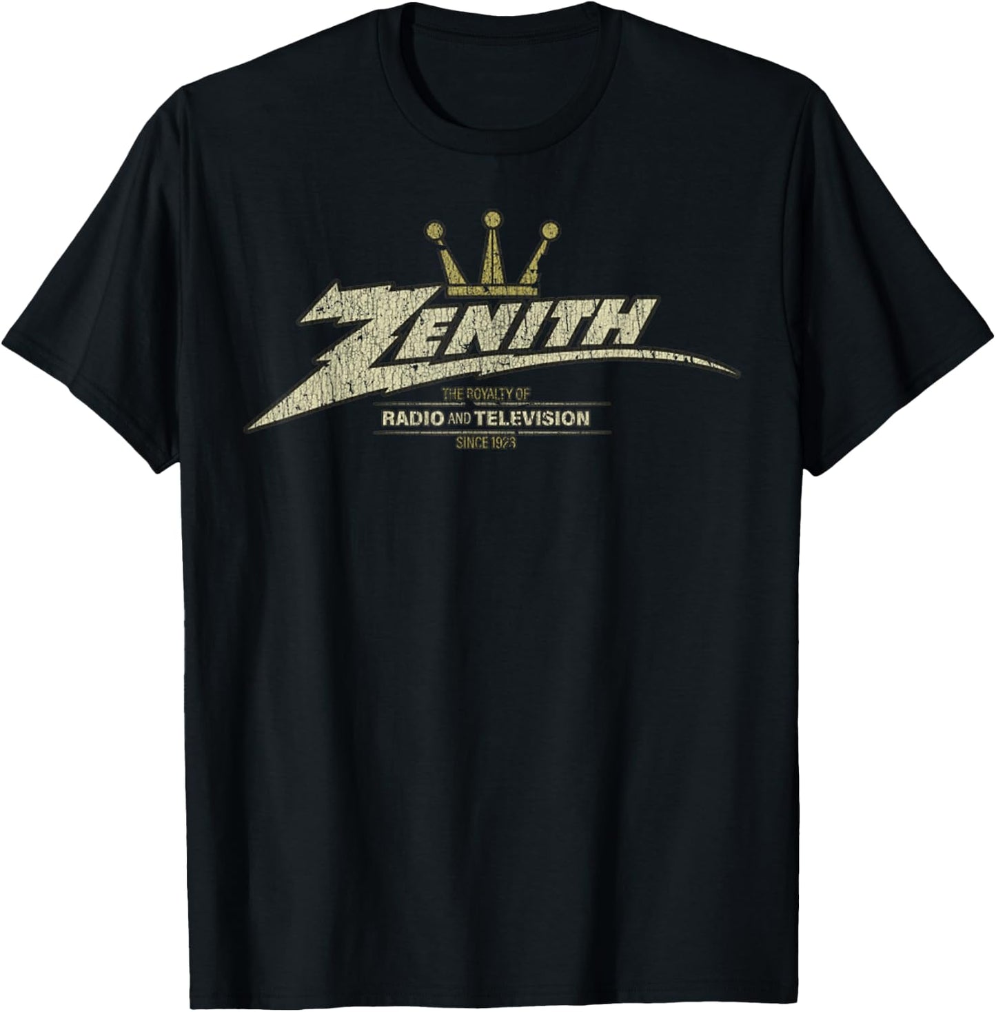 Retro Crown Classic Vintage Funny Quote Zenith T-Shirt - T-Shirt | Black