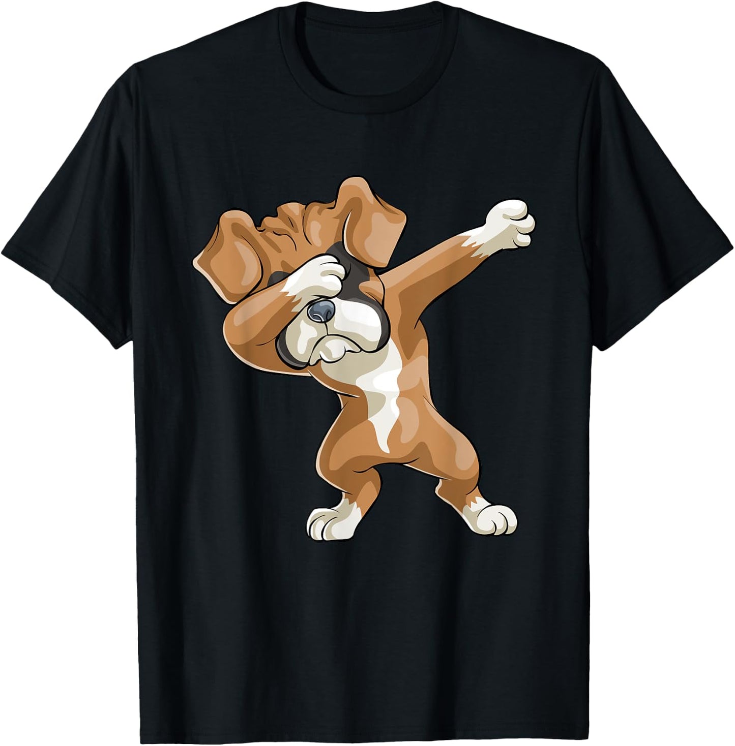 Dabbing Boxer Dog Gift Funny Dab Gift Puppy Kids Men T-Shirt - T-Shirt | Black