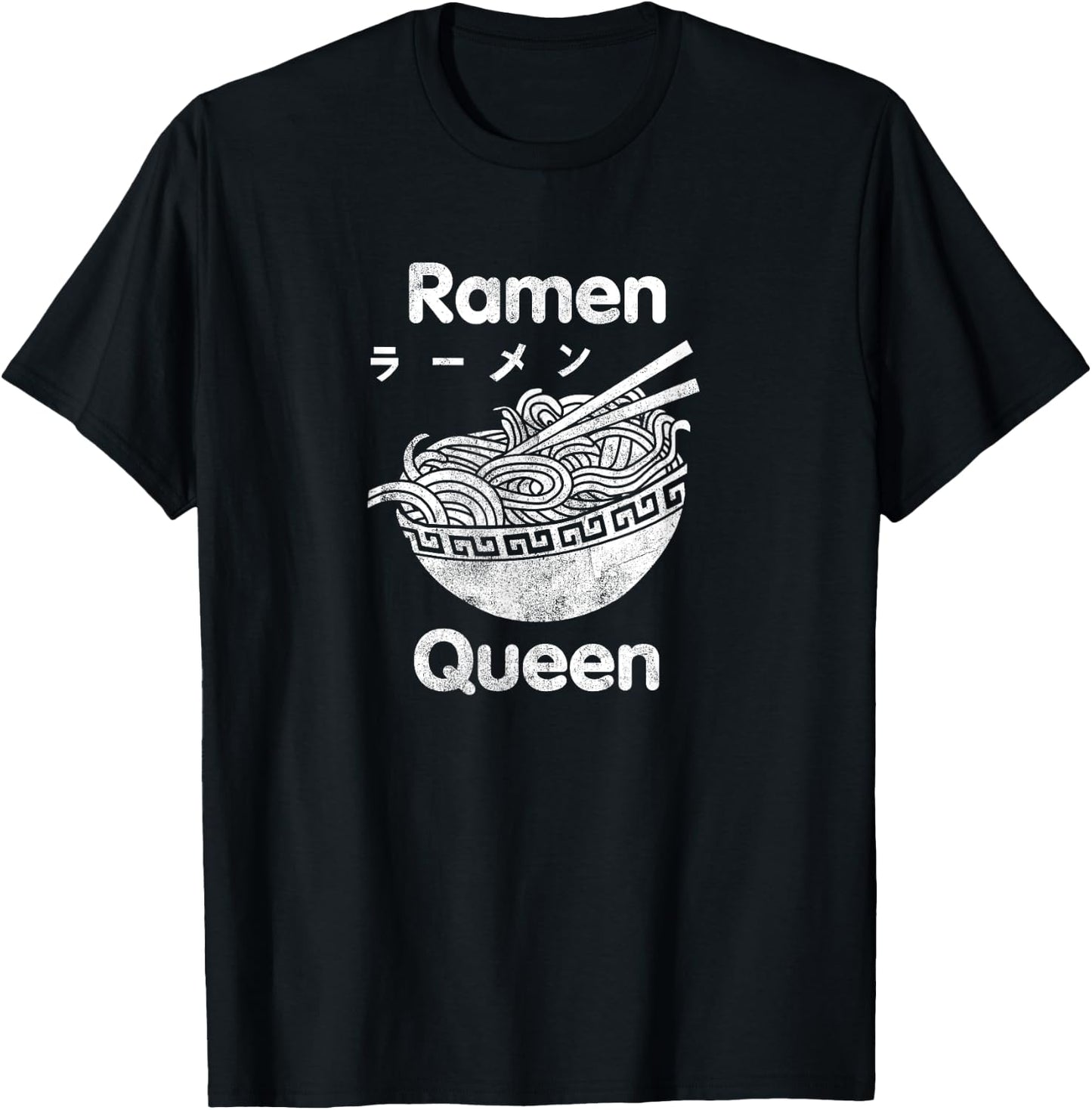 Funny Ramen Shirt - Ramen Queen T Shirt T-Shirt - T-Shirt | Black