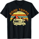 Road Trippin Retro Vintage 70's Road Trip Camping RV Camper T-Shirt - T-Shirt | Black