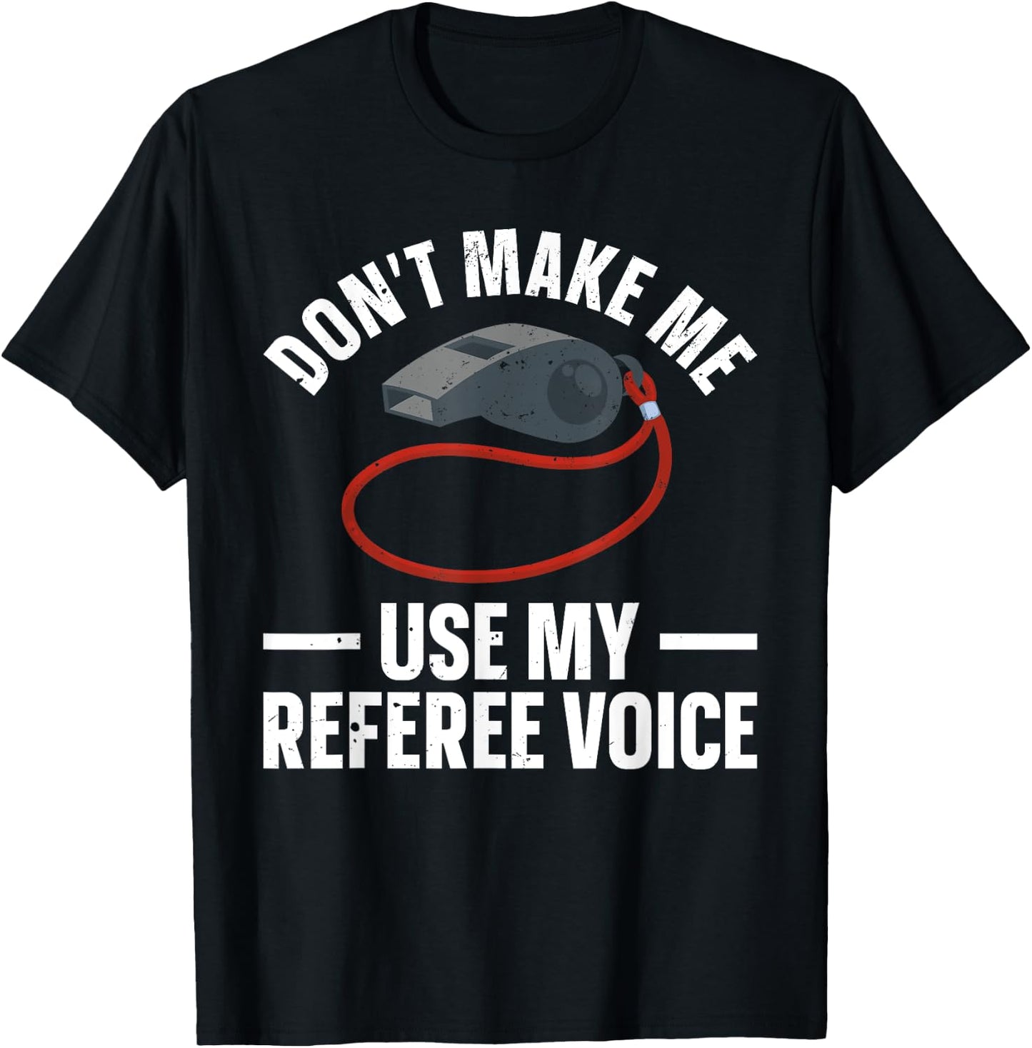 Funny Referee Art Women Sports Ref Official Referee T-Shirt - T-Shirt | Black