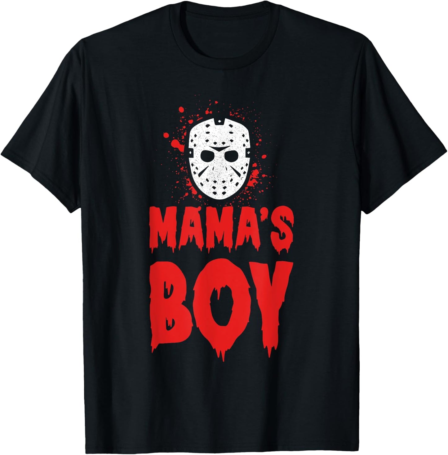 MAMA'S BOY Halloween Horror T-Shirt - T-Shirt | Black