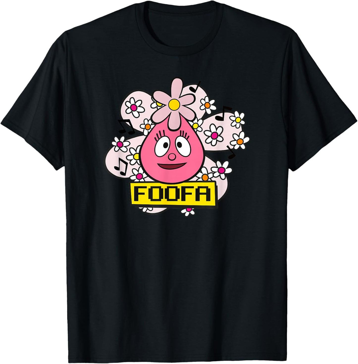 Yo Gabba Gabba - Classic Foofa 02 T-Shirt - T-Shirt | Black
